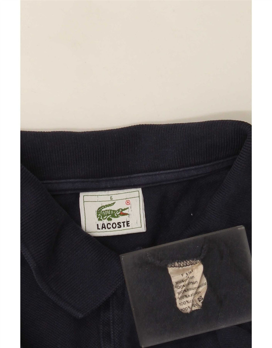 Męska koszulka polo Lacoste, rozmiar 6, XL, granatowa, bawełniana