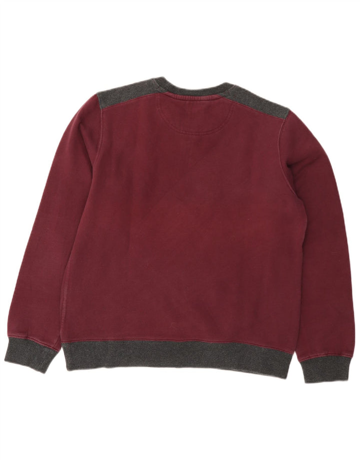 Damska bluza Converse z grafiką, UK 18 XL, burgundowa, z blokami kolorów