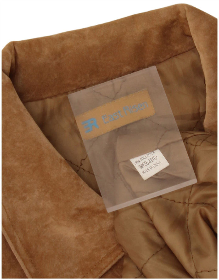 Męska kurtka bomberka VINTAGE UK 42 XL, brązowa, poliester