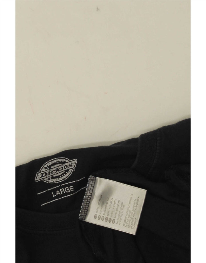 Męska koszulka z grafiką Dickies, duża, granatowa, bawełniana