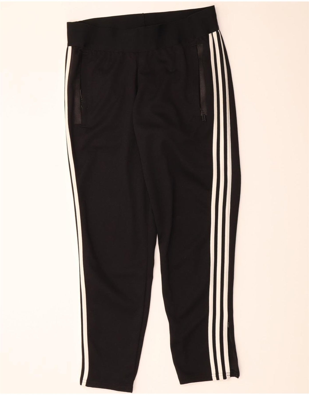 ADIDAS Womens Tracksuit Trousers UK 12/14 Medium  Black Polyester Vintage Adidas and Second-Hand Adidas from Messina Hembry 