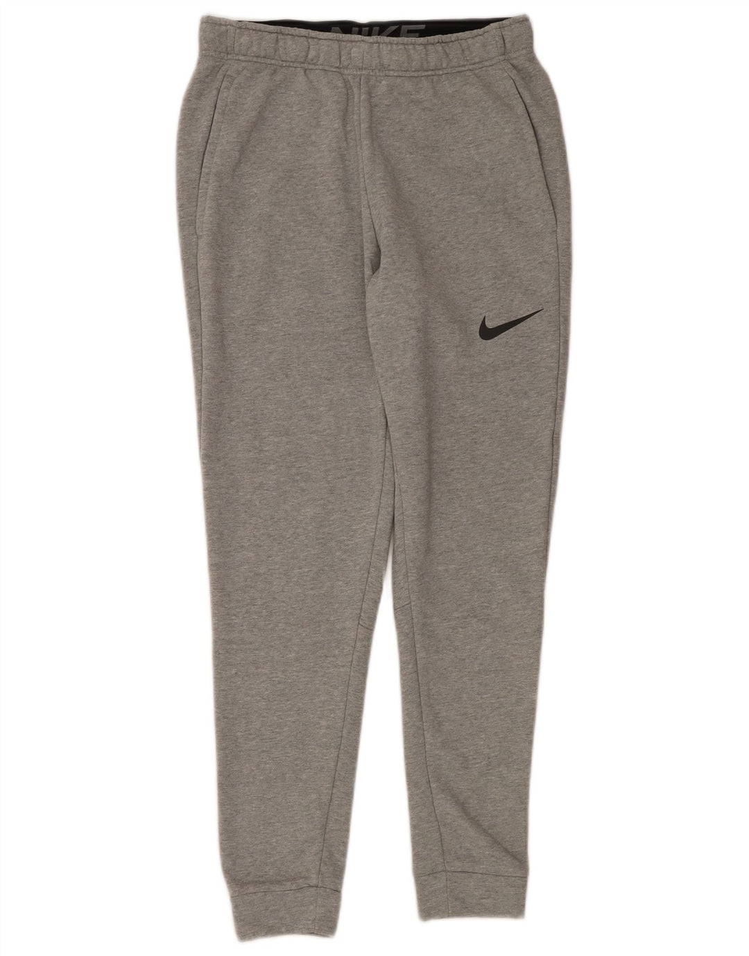Męskie spodnie dresowe Nike Dri Fit, małe, szare, nakrapiane