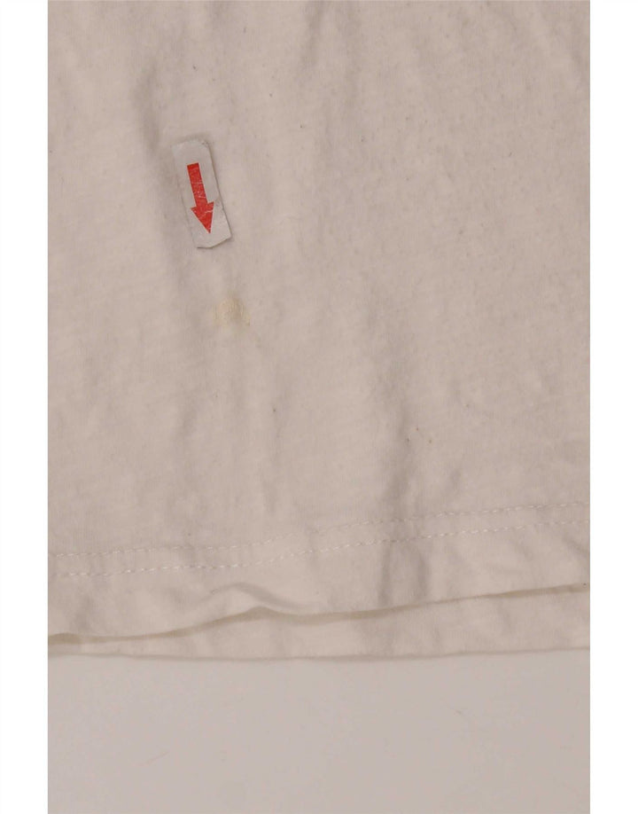 Męska koszulka z grafiką Tommy Hilfiger, średnia, biała bawełna