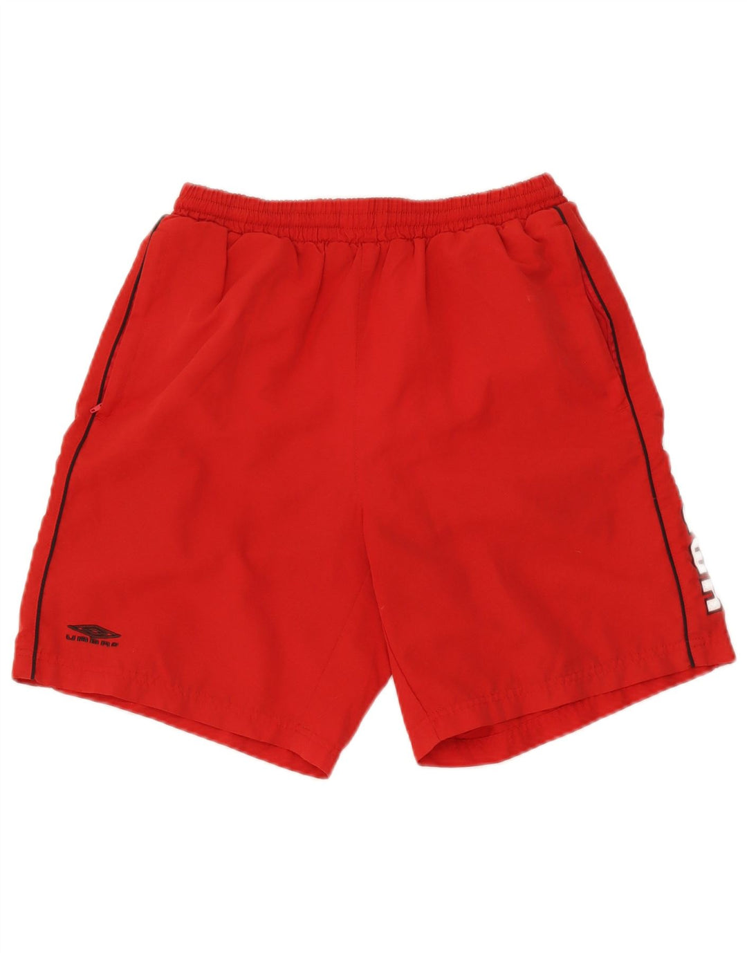 Męskie spodenki sportowe Umbro z grafiką, małe, czerwone, poliestrowe