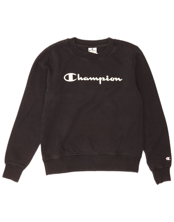Damska bluza Champion Graphic Oversize Sweter UK 10 Small Black