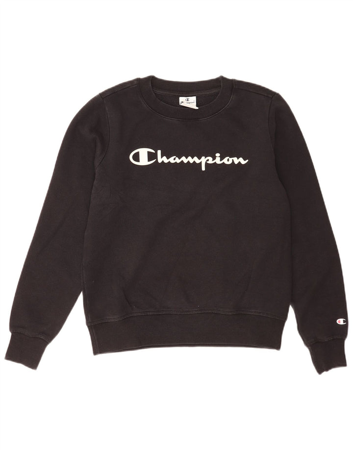 Damska bluza Champion Graphic Oversize Sweter UK 10 Small Black