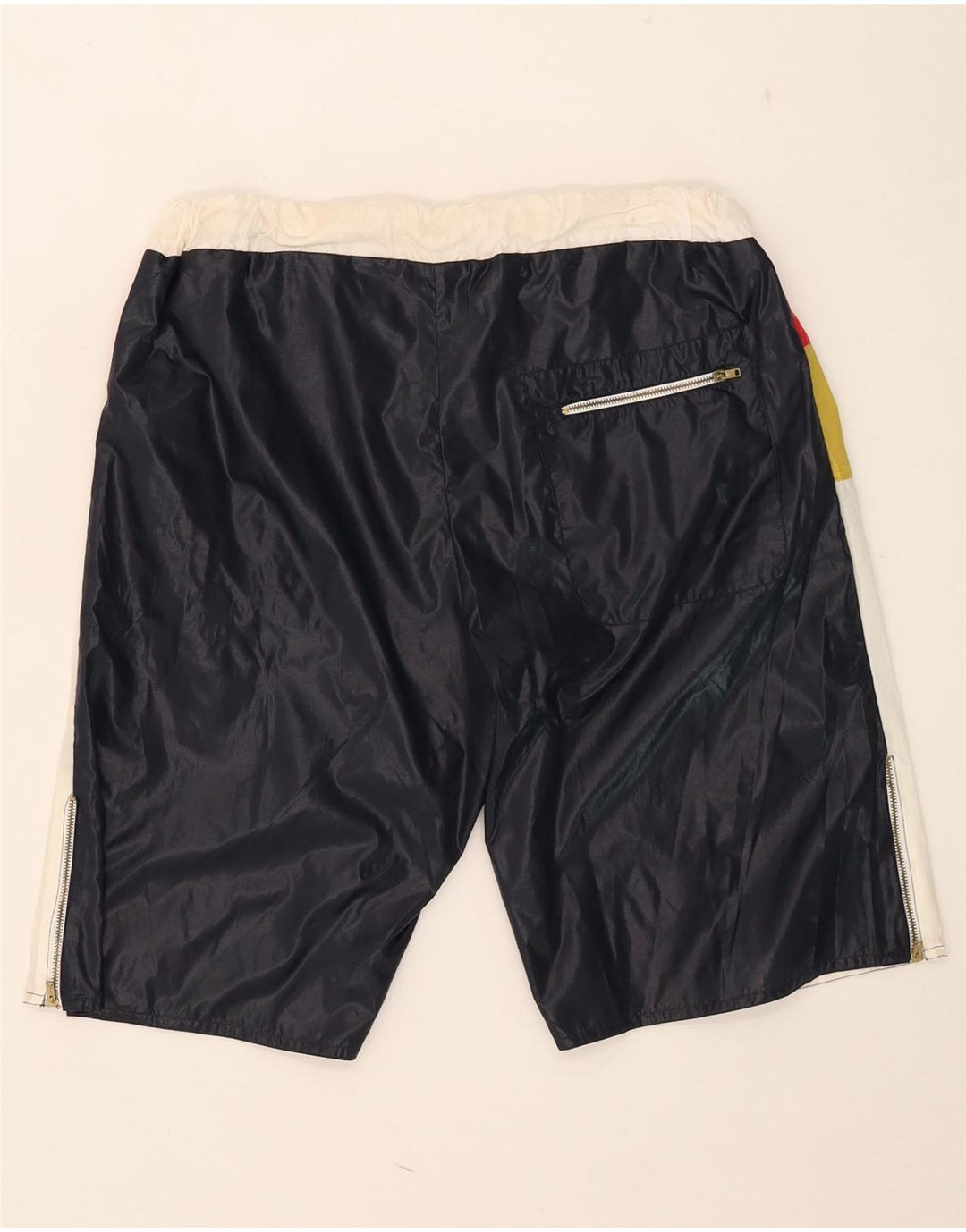 Męskie spodenki kąpielowe Vintage IT 52, duży, wielobarwny nylon z blokami kolorów