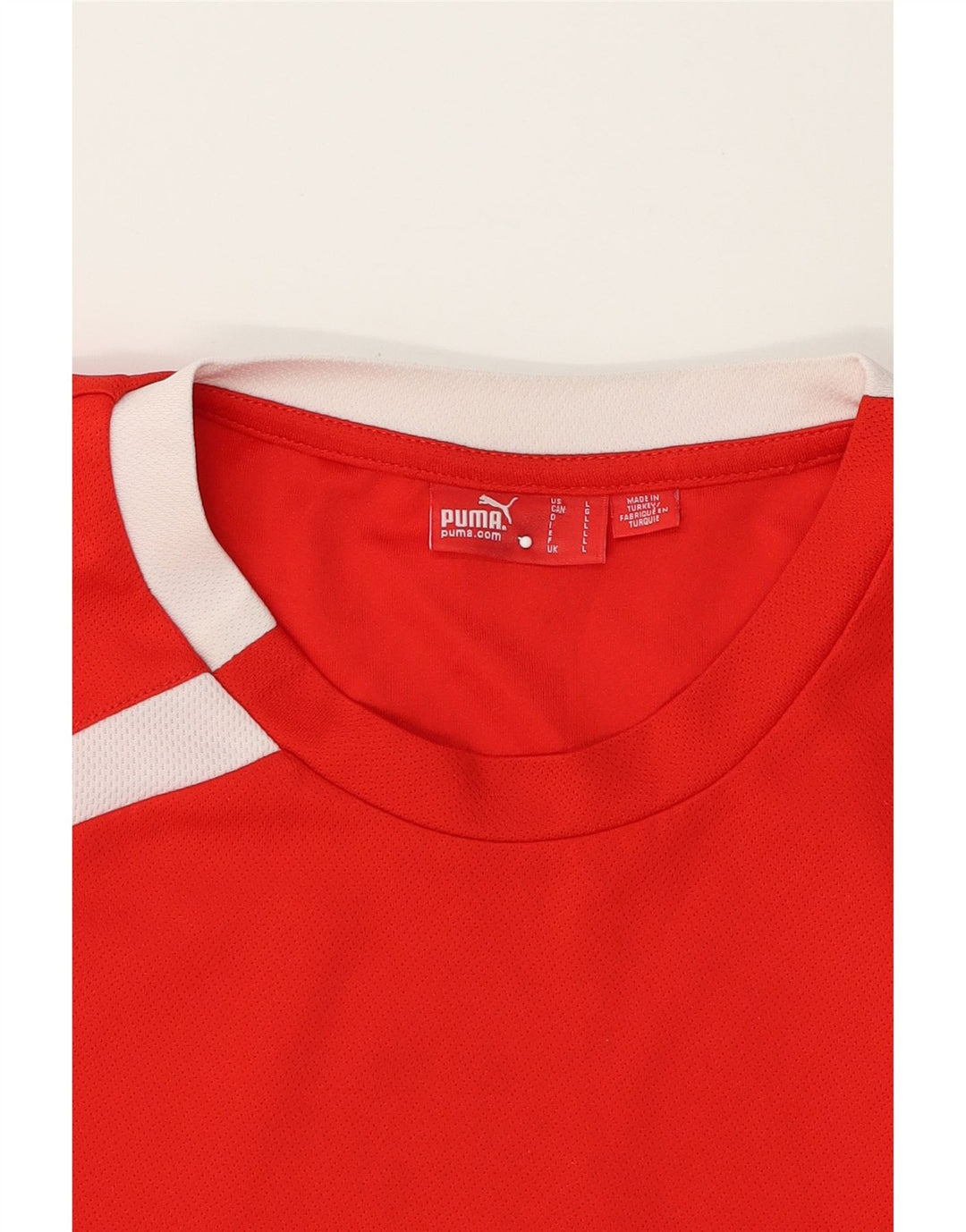 PUMA Mens Graphic T-Shirt Top Large Red Vintage Puma and Second-Hand Puma from Messina Hembry 