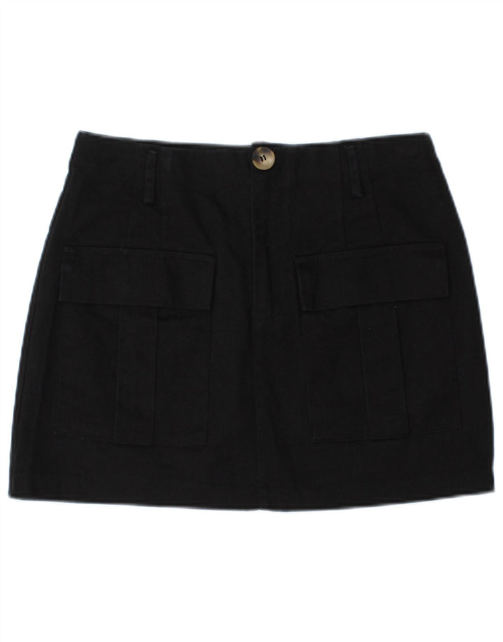 Spódnica mini cargo Zara damska średnia W28 granatowa