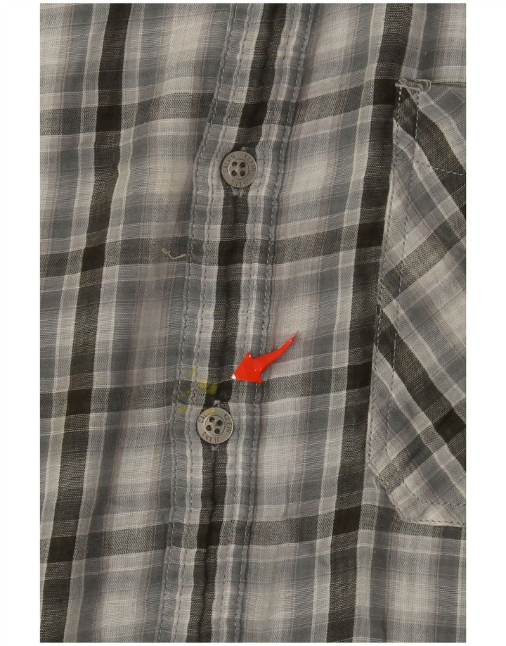 Męska koszula wojskowa Calvin Klein Jeans XL, szara, bawełniana w kratkę