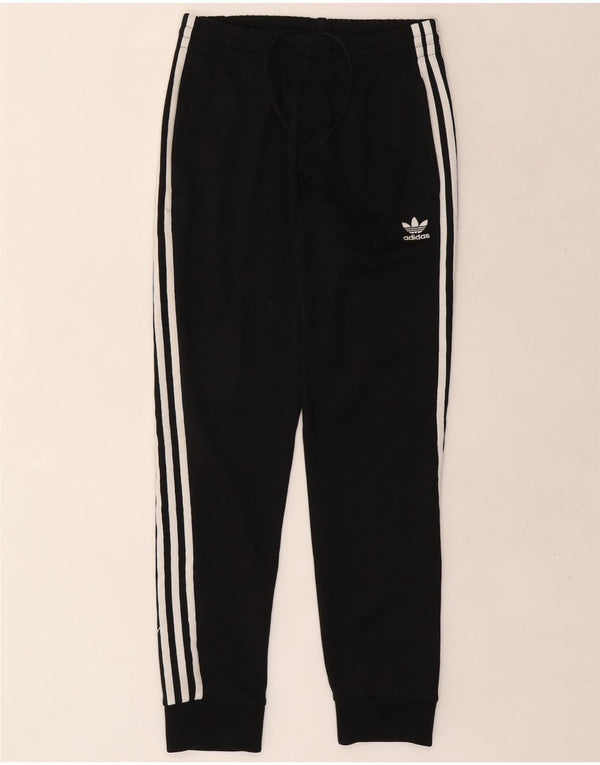 Męskie spodnie dresowe Adidas, małe, czarne, poliestrowe
