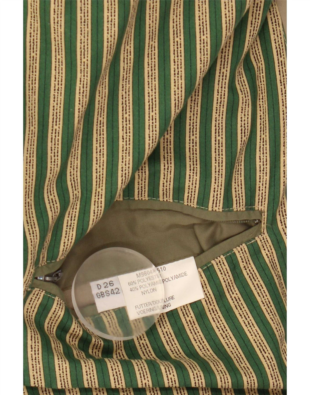 Vintage męska kurtka bomberka UK 42 XL, zielona z mikrofibry