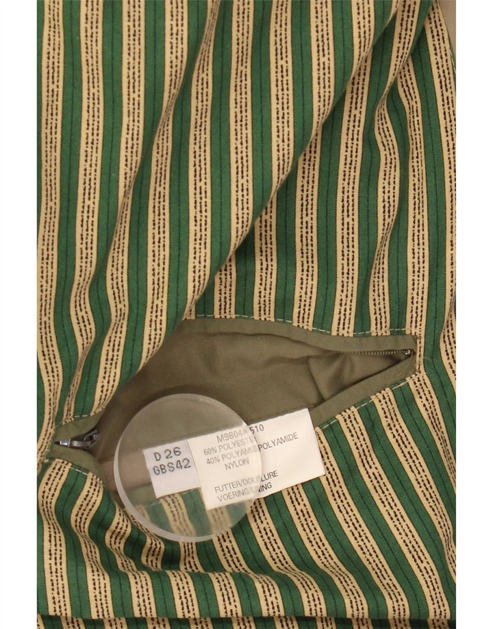 Vintage męska kurtka bomberka UK 42 XL, zielona z mikrofibry