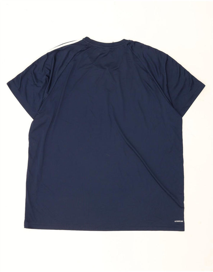 Koszulka męska Adidas Aeroready Top 2XL granatowa, poliestrowa