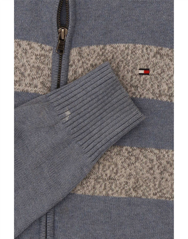 Męski sweter rozpinany Tommy Hilfiger w kolorze średniego błękitu, bawełniany