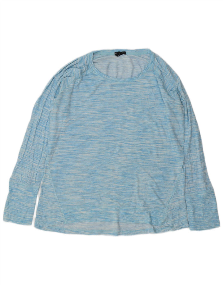 Damski top Champion z długim rękawem UK 18 XL Niebieski nakrapiany sztuczny jedwab