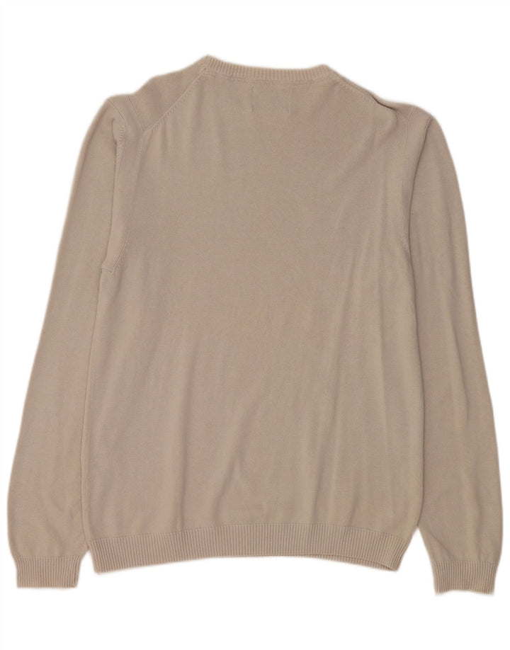 Sweter damski Guess z dekoltem w łódkę, UK 14, duży, szary