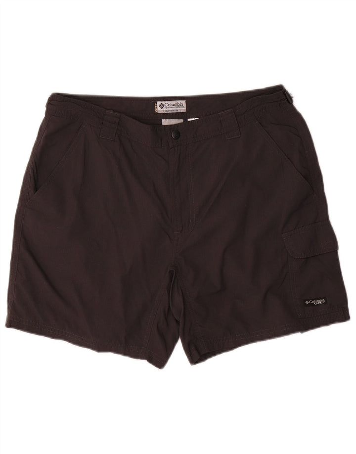 Damskie spodenki cargo COLUMBIA US 12 duże W32 z czarnego nylonu