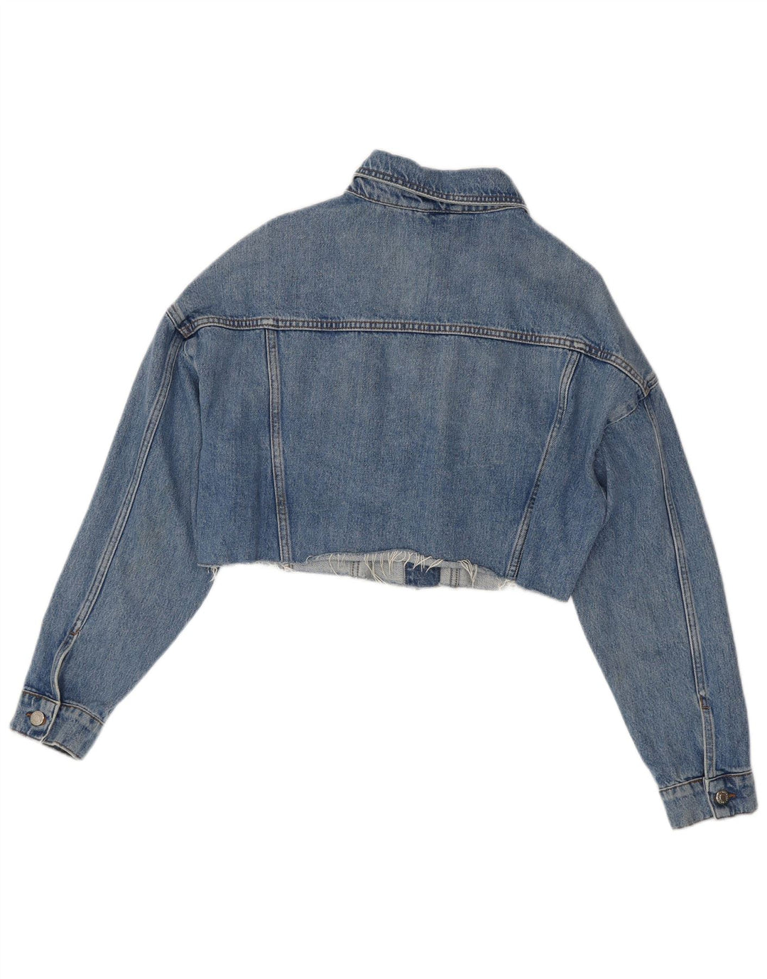 Damska kurtka dżinsowa Topshop Crop Oversize UK 10, mała, niebieska, bawełniana