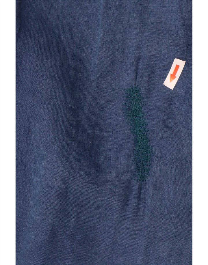 Koszula męska Ralph Lauren, mała, granatowa, lniana