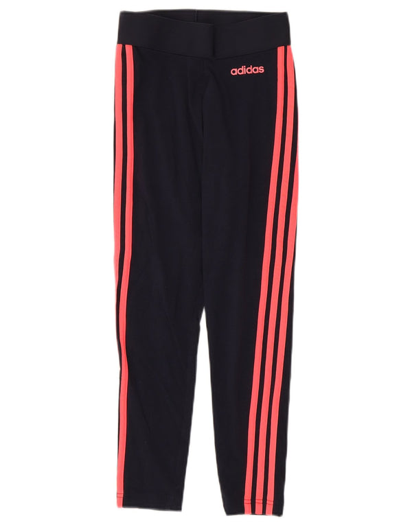 Legginsy Damskie Adidas UK 4/6 XS Granatowe, Bawełniane
