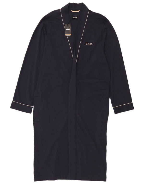 Damska sukienka oversize z długim rękawem Hugo Boss UK 10, mała granatowa