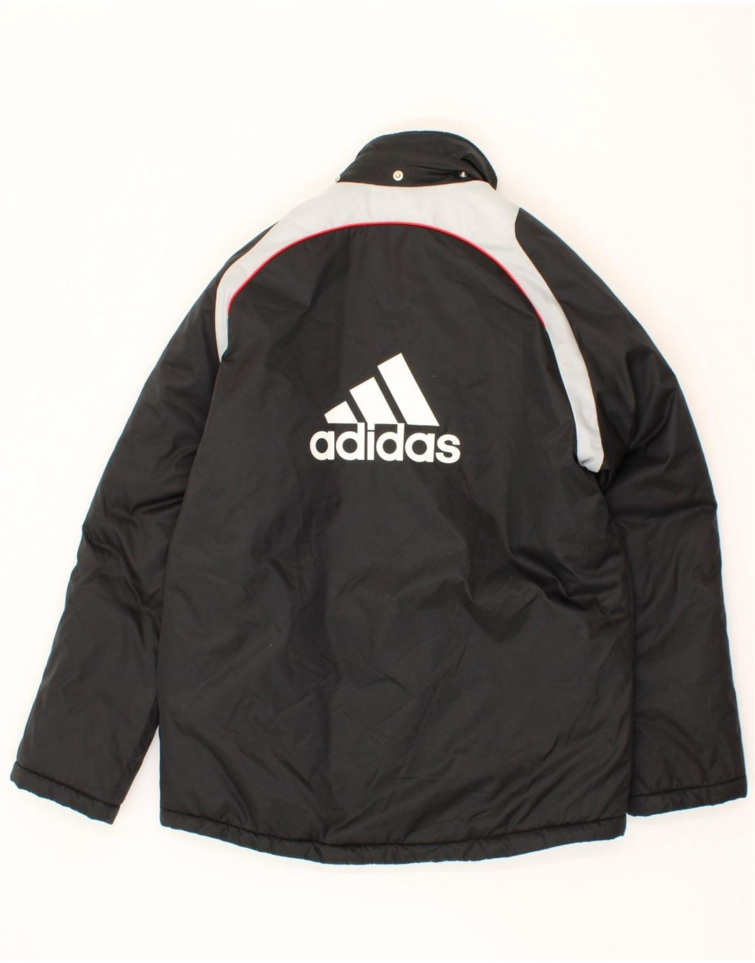 ADIDAS Boys Graphic Windbreaker Jacket 13-14 Years Black Colourblock Vintage Adidas and Second-Hand Adidas from Messina Hembry 