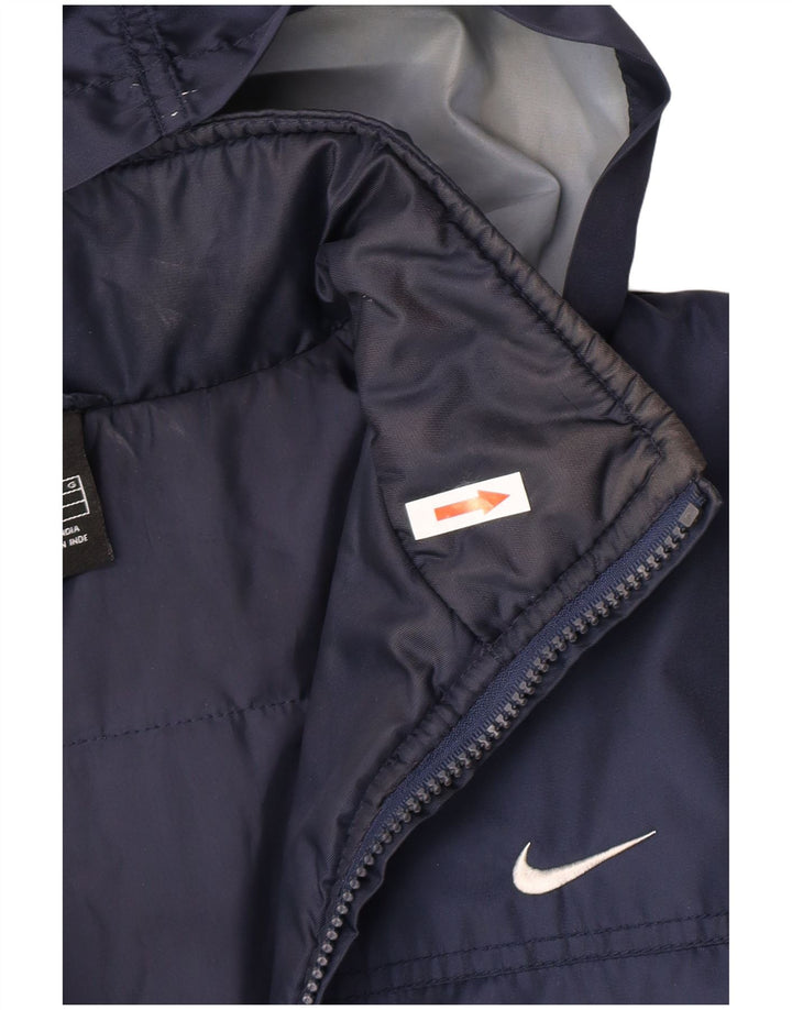 Chłopięca kurtka wiatrówka z kapturem Nike Nike na 12-13 lat, duża, granatowa