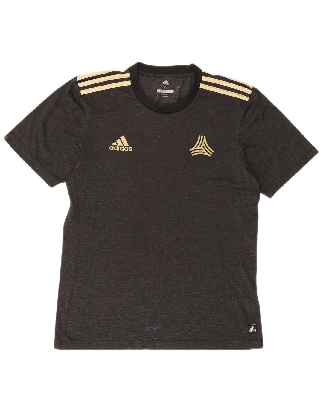 Męski T-shirt ADIDAS Climalite, mały, szary, poliester