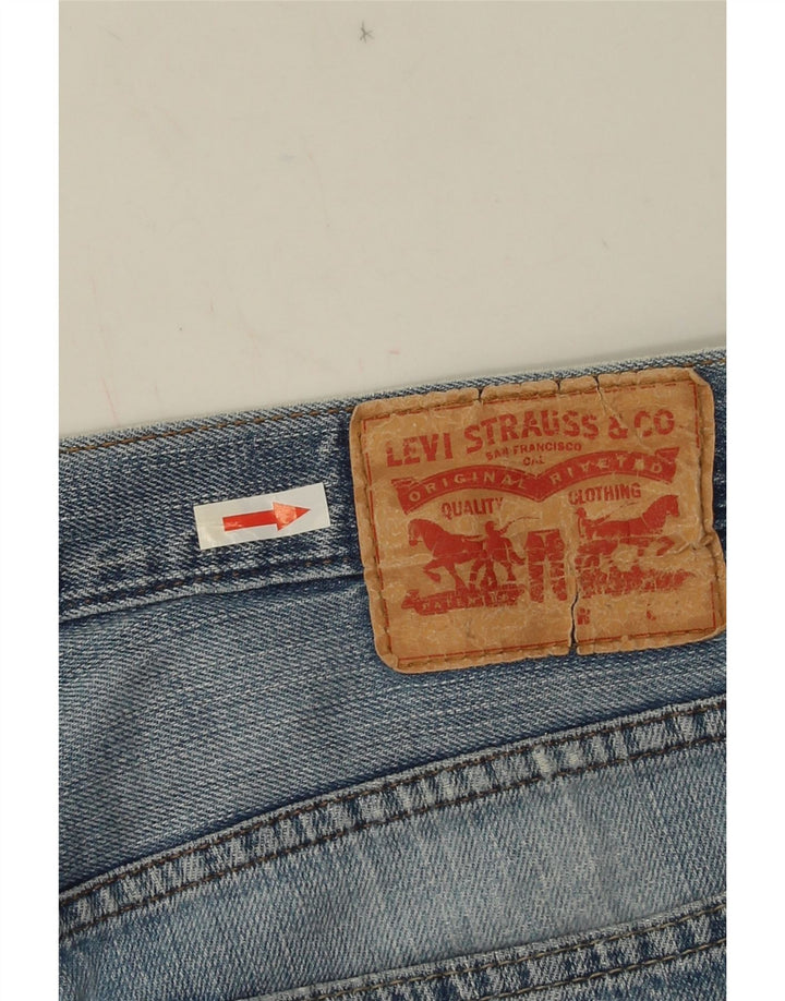 Męskie proste dżinsy LEVI'S W32 L26 Niebieskie bawełniane