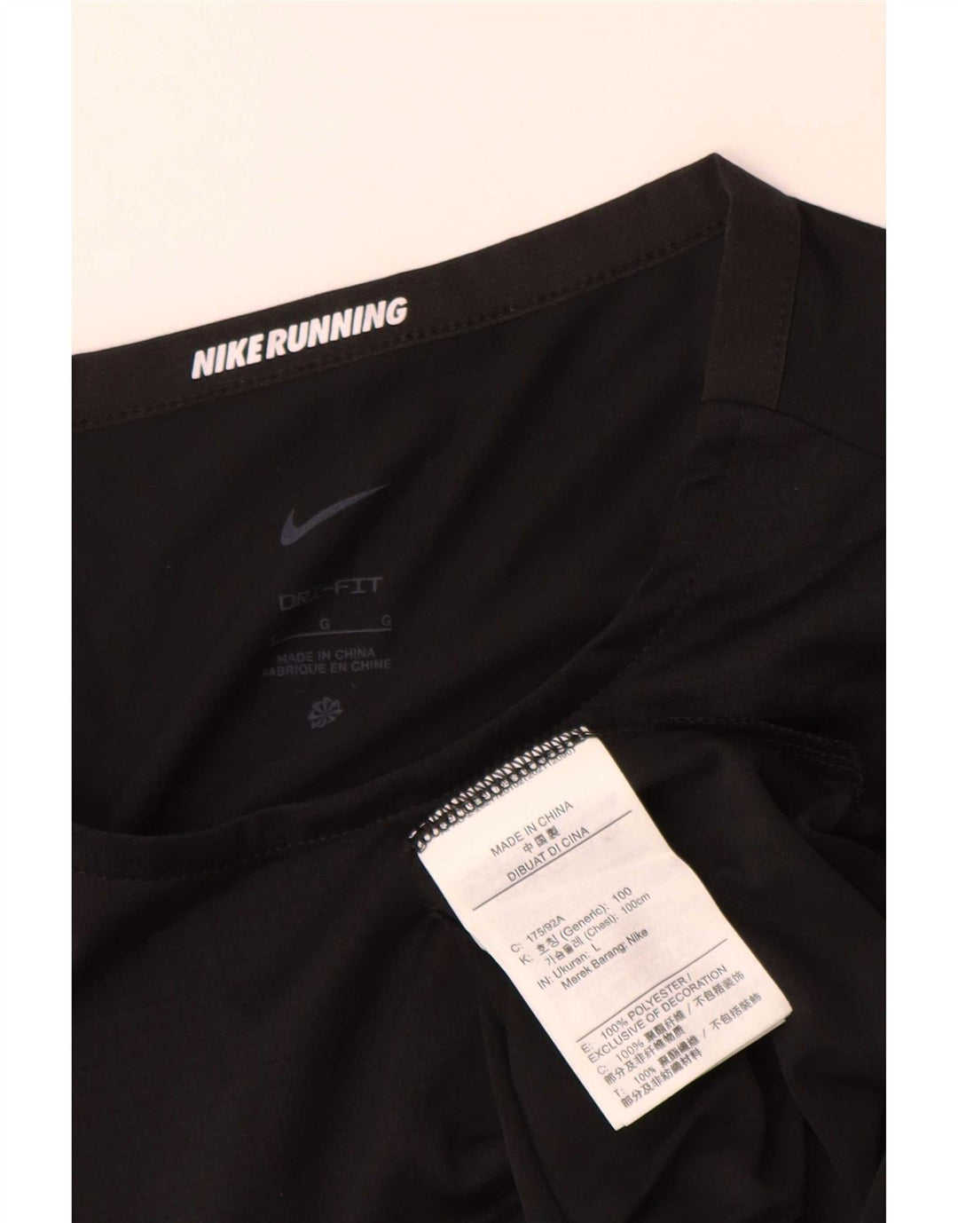 Męski T-shirt Nike Dri Fit, duży, czarny, poliestrowy