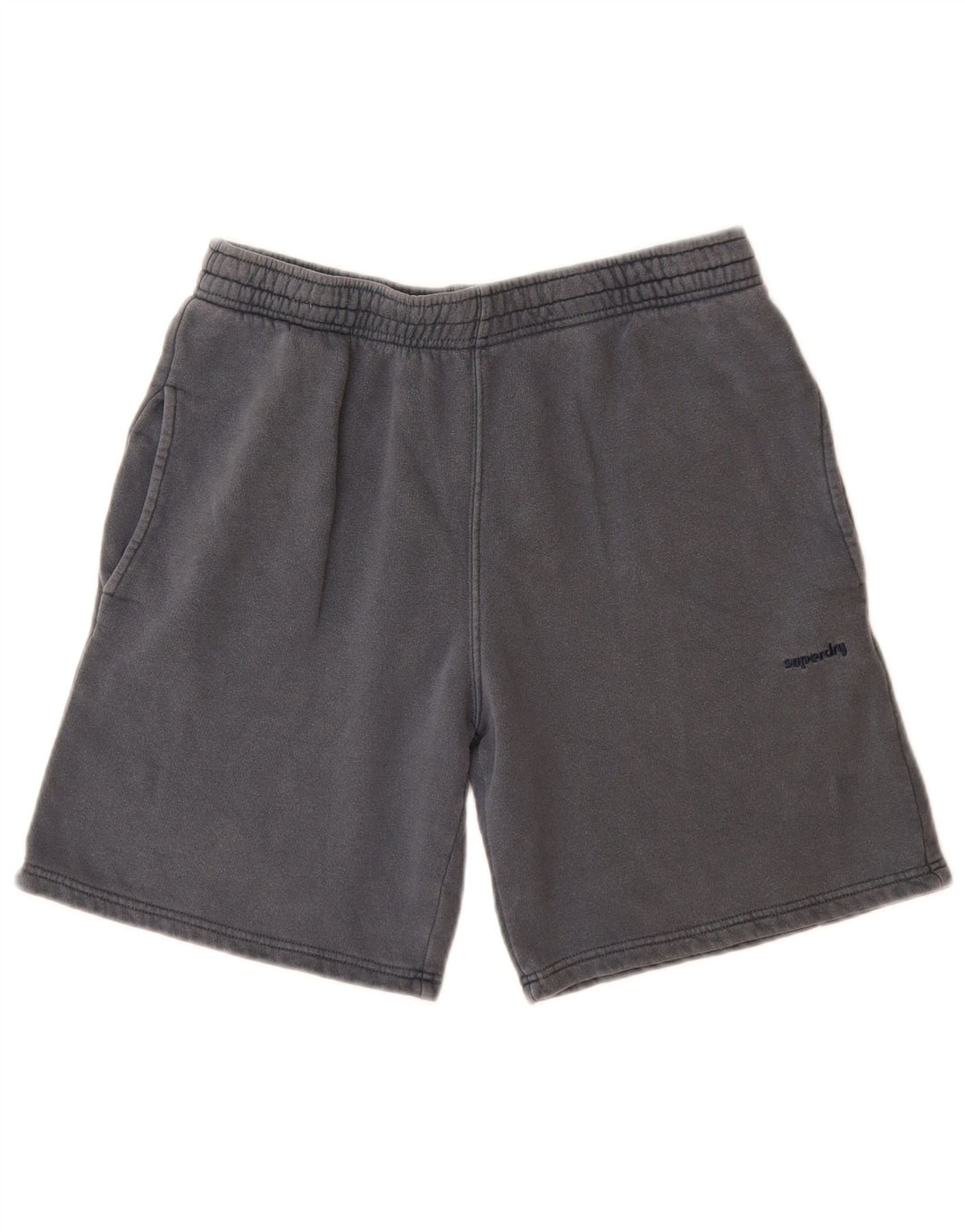 Męskie spodenki sportowe Superdry, małe, niebieskie, bawełniane