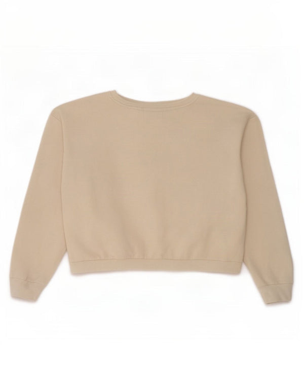 Bluza dziewczęca Fila Crop Graphic Jumper 15-16 lat beżowa bawełna