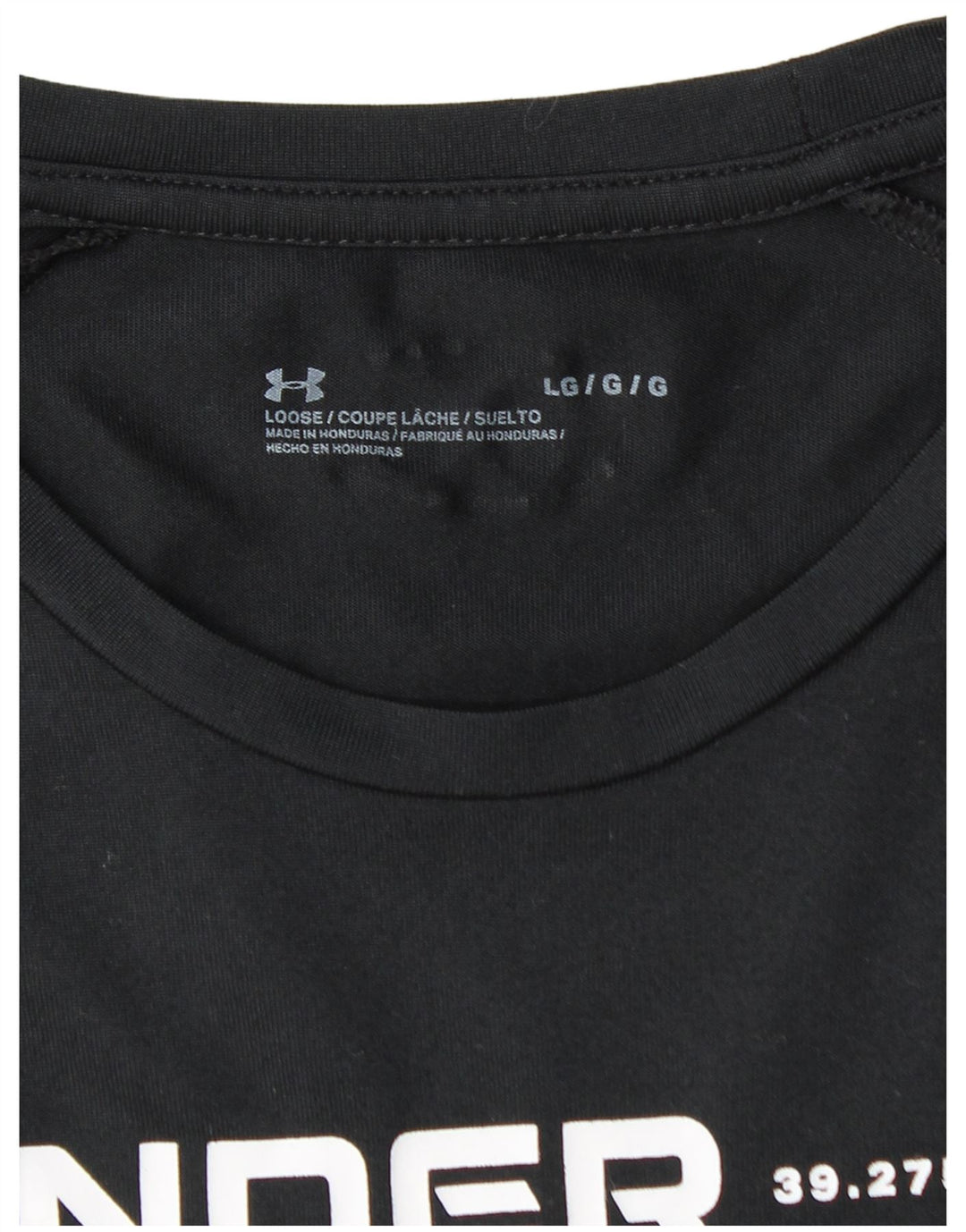 Męski T-shirt z grafiką UNDER ARMOUR, duży, czarny