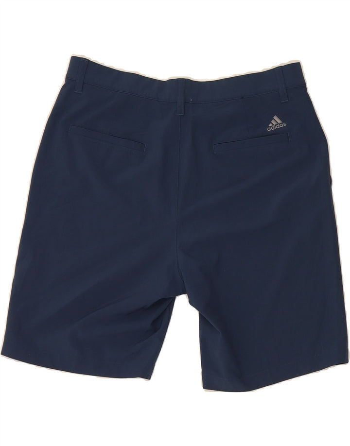 ADIDAS Mens Chino Shorts W32 Medium Navy Blue Polyester Vintage Adidas and Second-Hand Adidas from Messina Hembry 