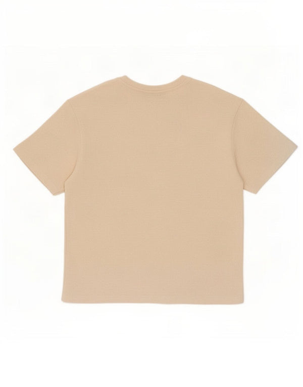 T-shirt damski Zara Top UK 10 Small Beżowa wiskoza