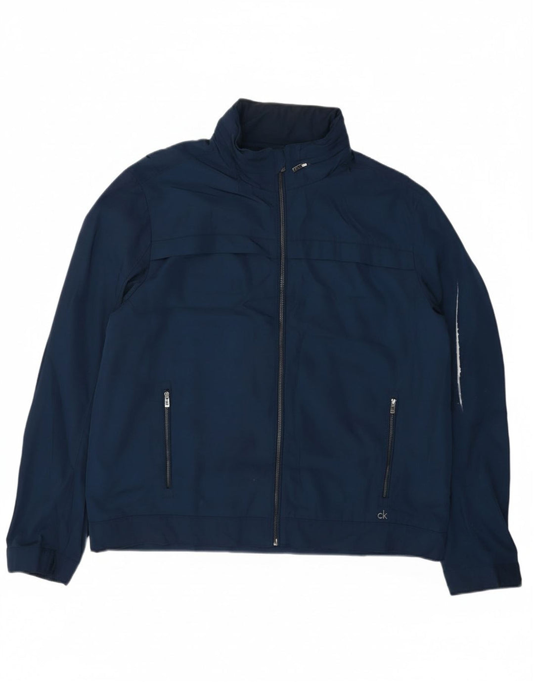 Męska kurtka bomberka Calvin Klein UK 42 XL, granatowa, poliester