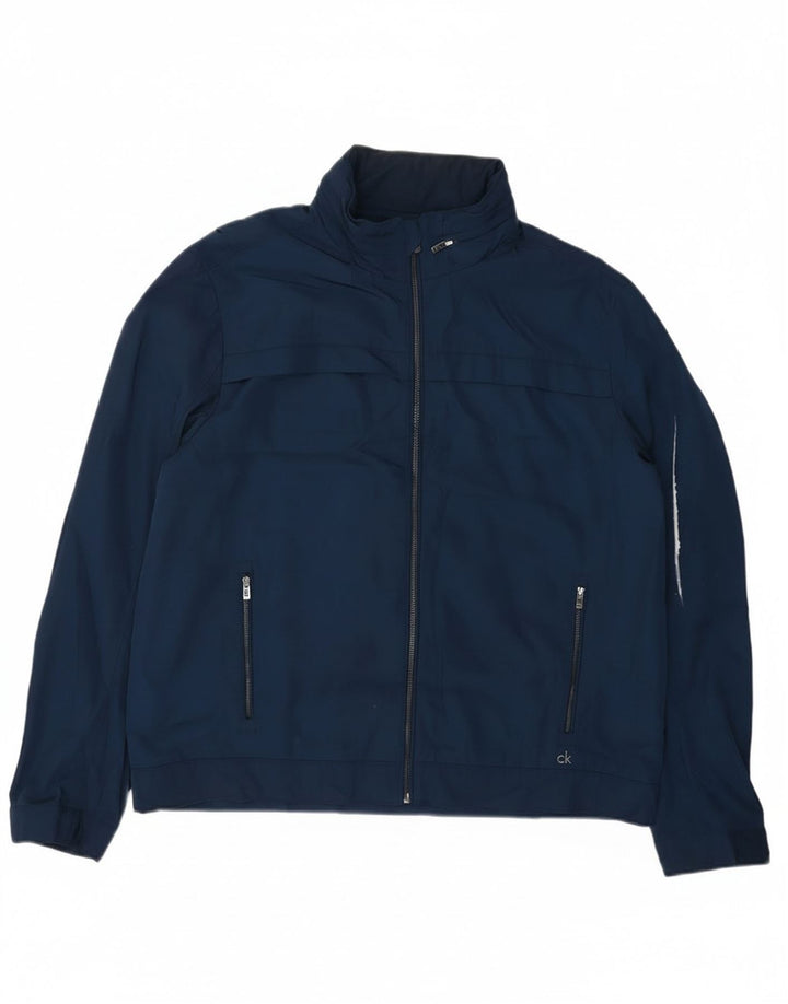 Męska kurtka bomberka Calvin Klein UK 42 XL, granatowa, poliester