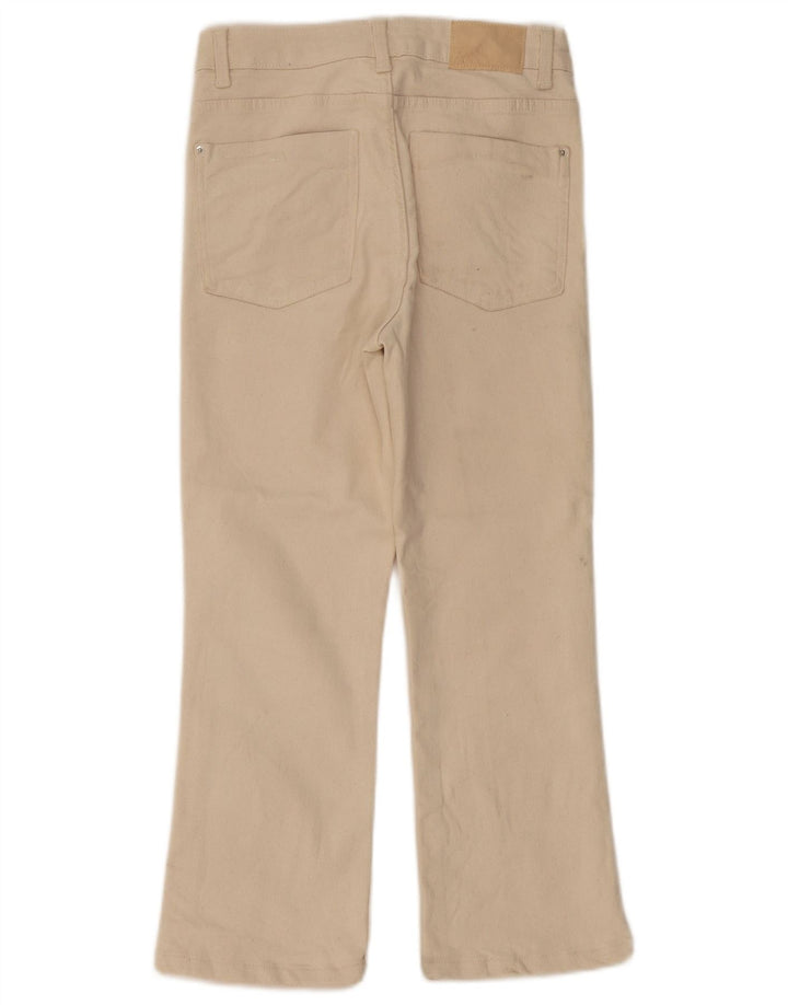 Damskie proste dżinsy ZARA z wysokim stanem EU 36 XS W26 L24 beżowa bawełna