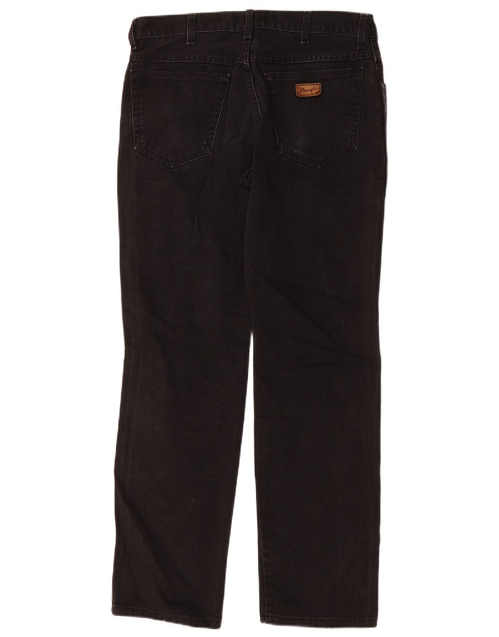 Męskie proste dżinsy Wrangler W34 L31 czarne