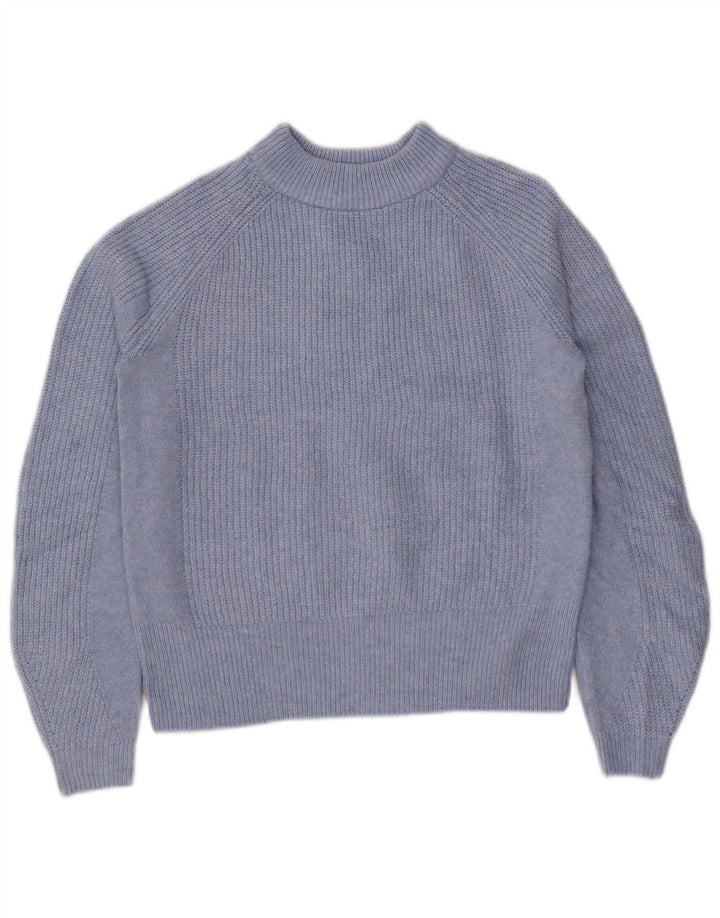 Marks & Spencer Damski sweter oversize z golfem UK 6 XS Niebieski