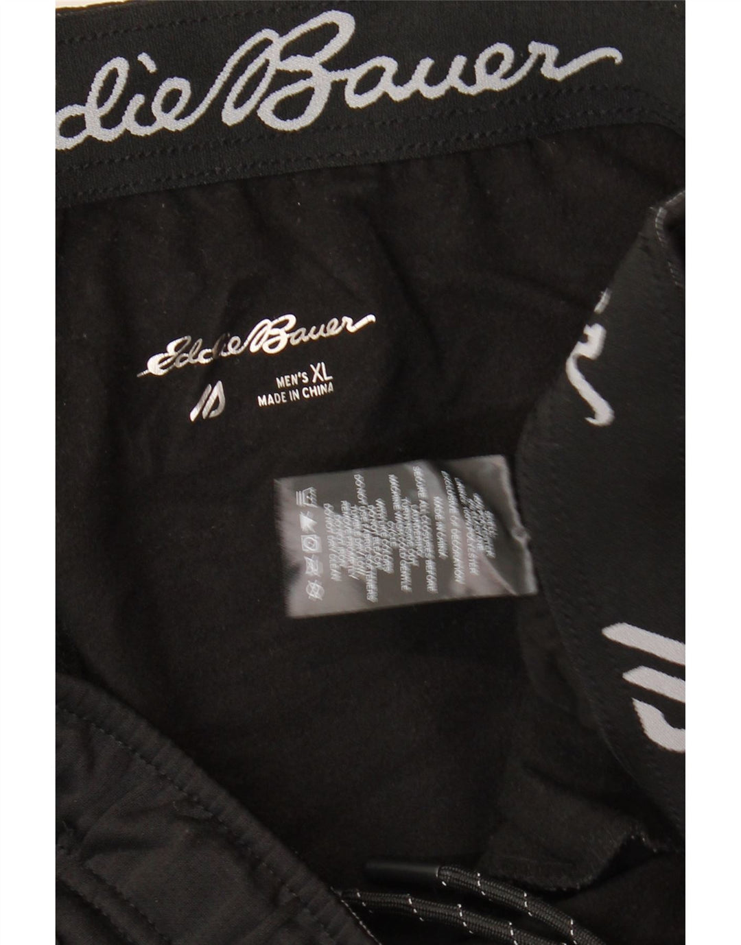 Męskie spodnie dresowe EDDIE BAUER Joggers XL, czarny poliester