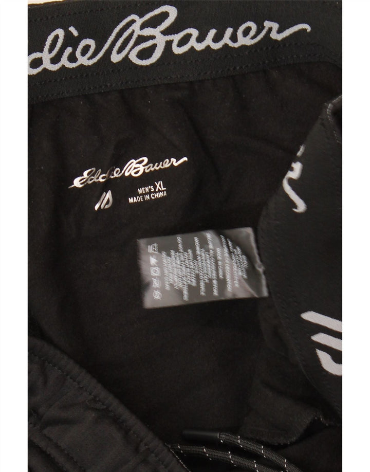 Męskie spodnie dresowe EDDIE BAUER Joggers XL, czarny poliester