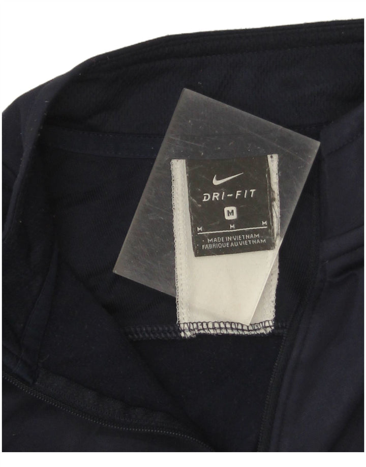 Męski dres Nike Dri Fit z pulowerem, średni granatowy kolor blokowy