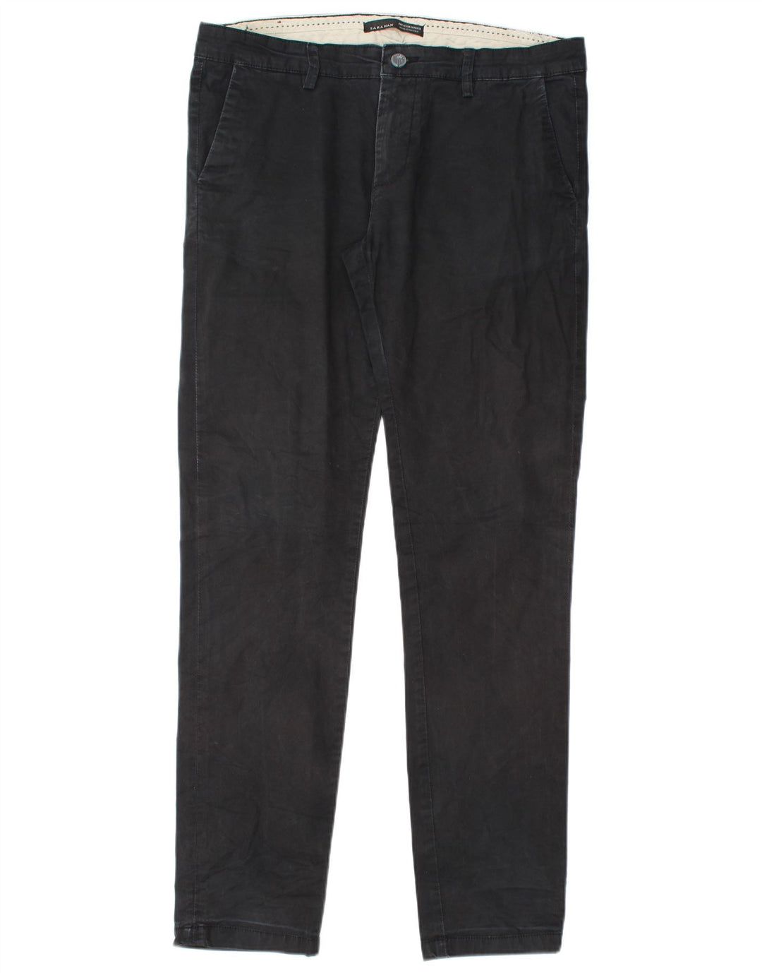 Męskie spodnie chino Zara EU 42 Large W32 L33 Black