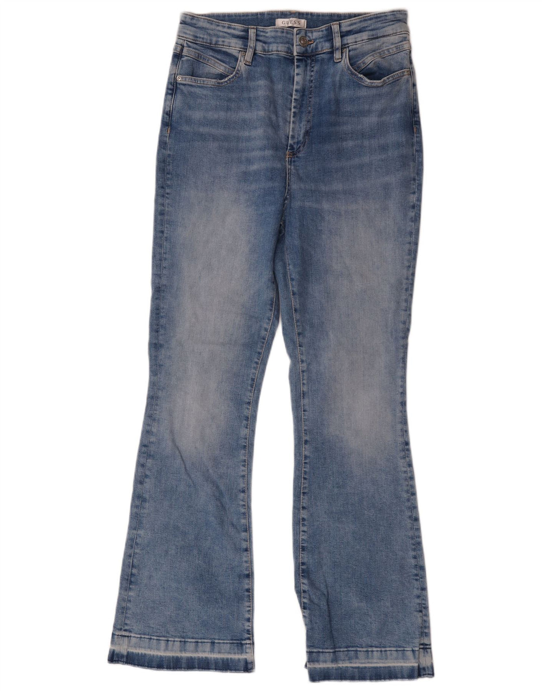 Guess Damskie jeansy Bootcut W30 L30 Niebieskie bawełniane