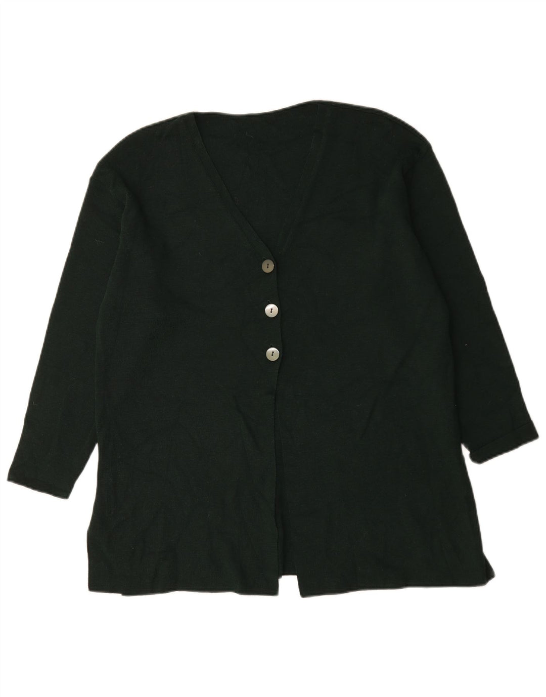 Marks & Spencer Damski sweter oversize UK 12 Średni zielony wełniany