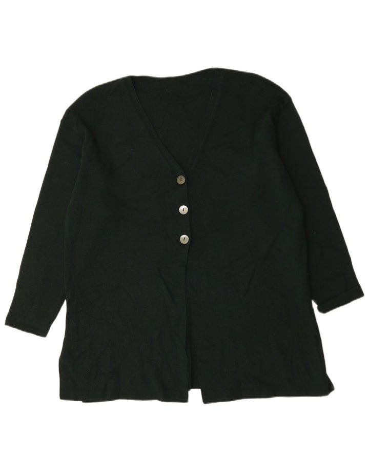 Marks & Spencer Damski sweter oversize UK 12 Średni zielony wełniany