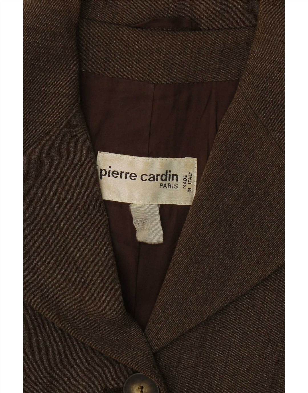 Damska marynarka Pierre Cardin zapinana na 4 guziki, UK 14, średni brąz