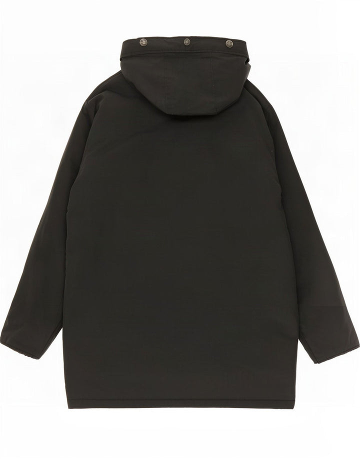 Chłopięca wyściełana kurtka parka z kapturem Woolrich 11-12 lat, czarna